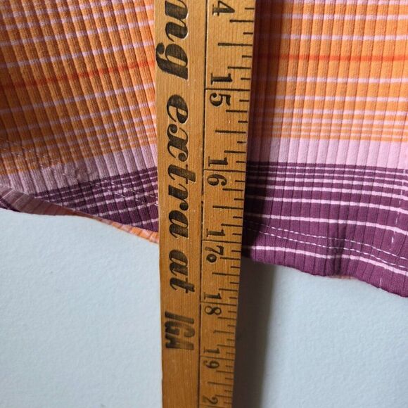 NWT WILD FABLE STRIPED BUTTONED SEMI CROPPED TOP SIZE M - Picture 12 of 12